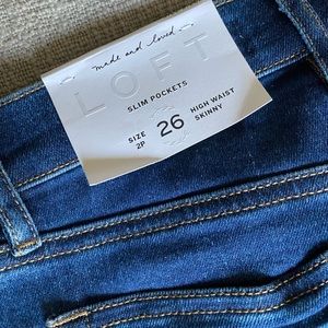 COPY - Loft High Waist Skinny Button Down Jeans - Sz 2P